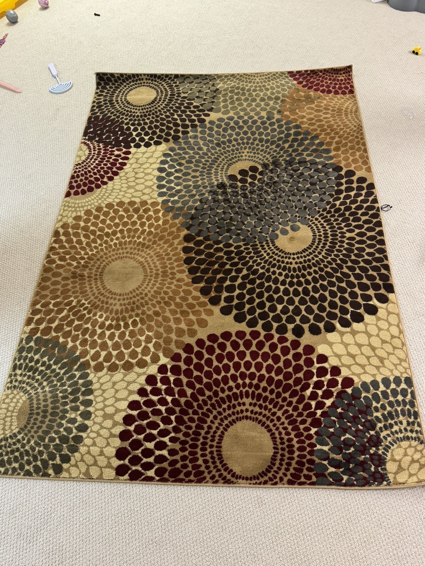 Abstract Multi-colored Rug