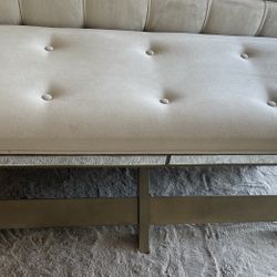Mirror Tufted Bench 