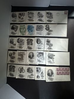 25 Vintage Artcraft First Day Covers 1(contact info removed) US Stamps FDC Lot #2