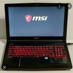 MSI GE62VR Gaming Laptop – Gtx 1060 Intel I7 6700hq Quad Core 16gb Ram 256 Ssd + 1tb Hdd Win 10