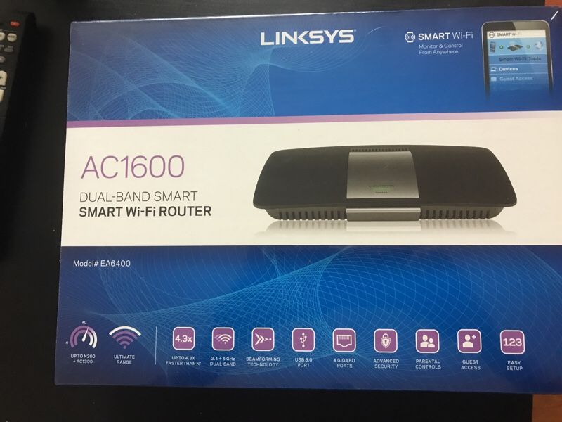 Linksys AC1600 Dual Band Wifi Router