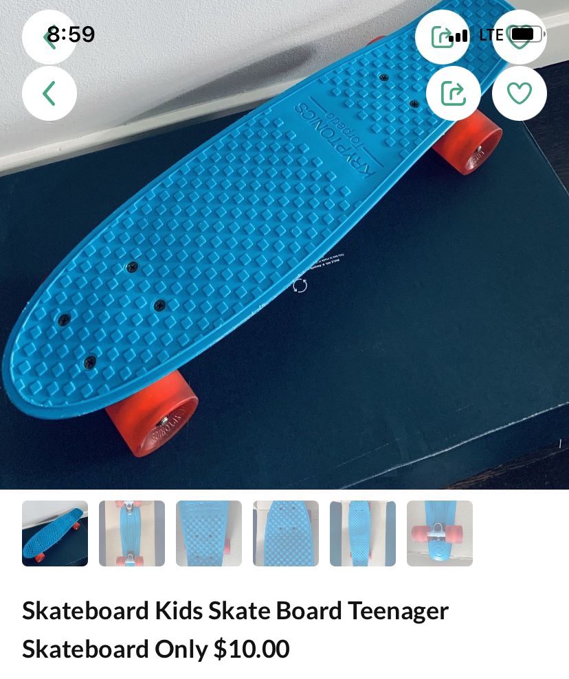 Skateboard Kids Skate Board Teenager Skateboard Only $10.00