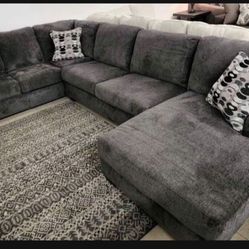 Slate Deep Seating U Shaped Comfort Big Sectional💥 Sofa/ Living Room/ Couch✅ Brand New💥 Showroom Available👍