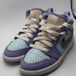 Jordan 1 Mid Purple Aqua