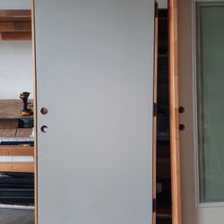 Single Metal Pre Hung Door - 37-1/2 X 70-1/2 LHOS