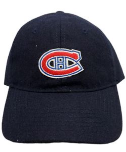 Montreal Canadiens Hat Slouch Dad Cap Stitched Logo Wool Buckle Back