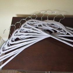 Plastic Coat Hangers, Space-Saving, Light Gray and Dark Gray UCRF50G
