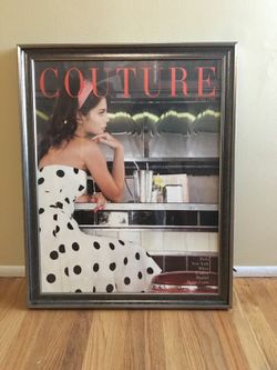 Couture photograph and frame