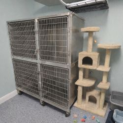 Stainless Steel Cat Or Dog Cage From Peggy Adams