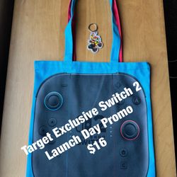NEW Nintendo Switch 2 Promo Tote & Key Chain 