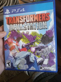PlayStation 4 game Transformers Devastation excellent condition works perfectly