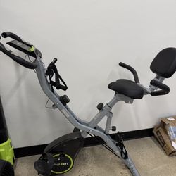 Foldable Exercise Bike Stationary Bikes for Home, 5 IN 1 Indoor Workout Bike, Cycling Bike with 16-Level Quiet Magnetic Resistance, 6.6 LBS Flywheel a