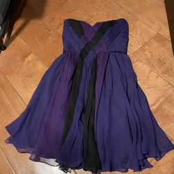 bloomingdale’s purple dress 