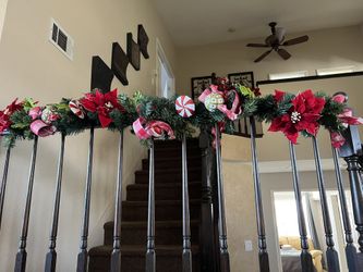 Poinsettias & Candy Garland