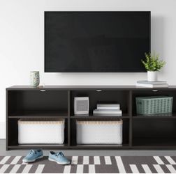 Storage TV stand for up to 70' BLACK LIKE NEW