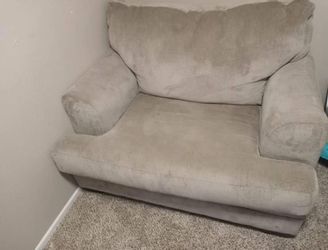 Light Brown Loveseat Chair 
