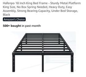 18 Inch Metal King Bed Frame