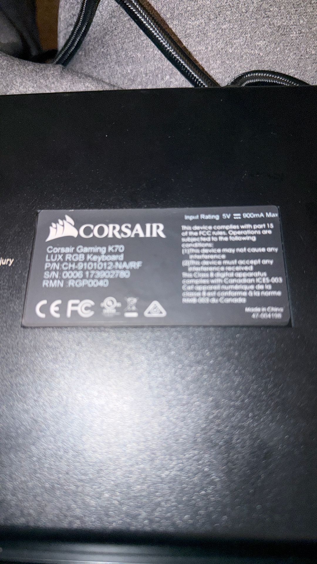 Corsair K70 Key Board