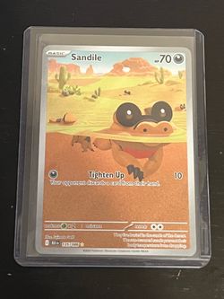 Sandile 135/086 Pokemon Black Bolt Holo Illustration Rare Near Mint/Mint
