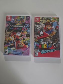 Mario Kart 8 Deluxe & Super Mario Odyssey Nintendo Switch Bundle