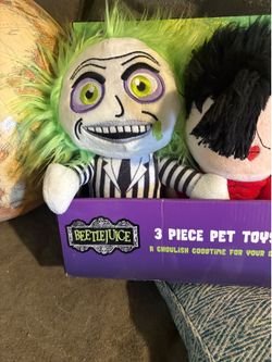 New pack of three Beetlejuice dog toy