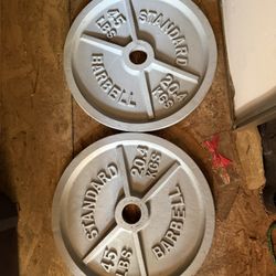 Pair of classic 45 Lbs Weights