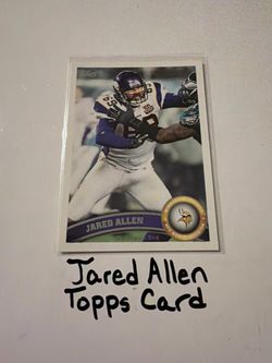 Jared Allen Minnesota Vikings Hall of Fame DE Topps Card.