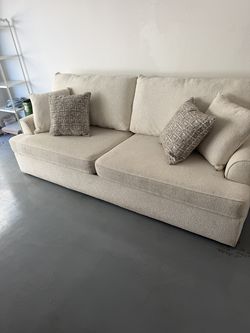 cream sofa
