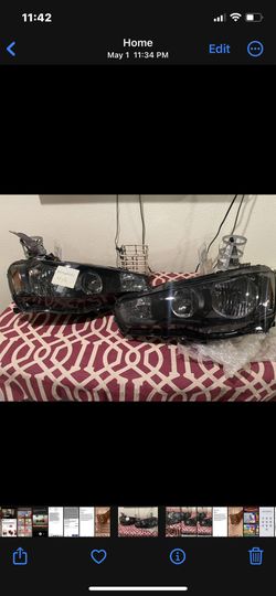 Smoked Headlight Mitsubishi Lancer