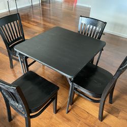 Mainstays Dining Table With Sting Hardwood Chairs