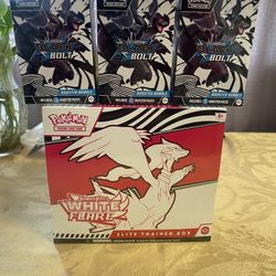 Pokemon White Flare Etb And Black Bolt Bundle