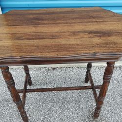 Solid Wood Accent Table 