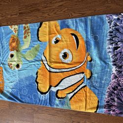 Finding Nemo Dory Beach Kids Bath Swim, Pool Towel 100% Cotton