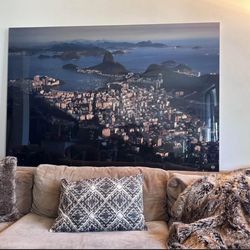 Luxury Panoramic Acrylic Artwork Of Rio De Janeiro 