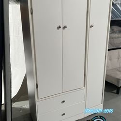 White XL Wardrobe Closet Ropero Nuevo Compressed 