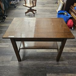 Antique Wooden Library Desk