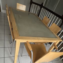 IKEA Kitchen Table With Six Chairs