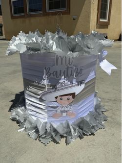 Charro silver spinning pinata