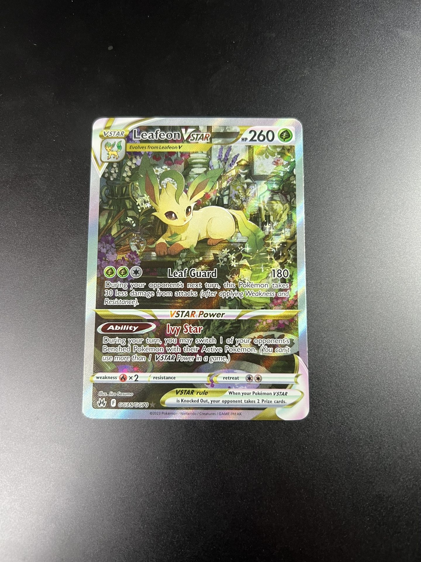 Leafeon Vstar Crown Zenith Pokemon Card