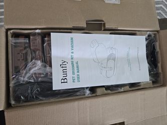 Bunfly Pet Grooming Kit & Vacuum (Gray)