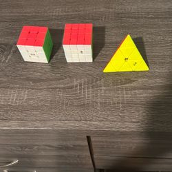 3 Set Of Rubiks Cubes
