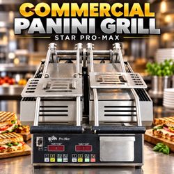 Star Pro-Max Commercial Double Panini Grill – Split Top - Excellent Working Condition