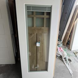 🚪 34x79 Full Lite Mini-Blind Fiberglass Door 🚪