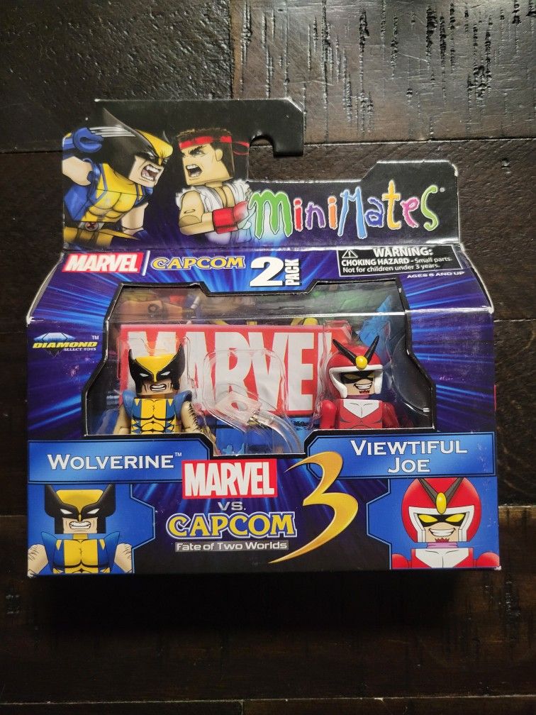Marvel Vs. Capcom 3 Mini Mites Wolverine/ Viewtiful Joe