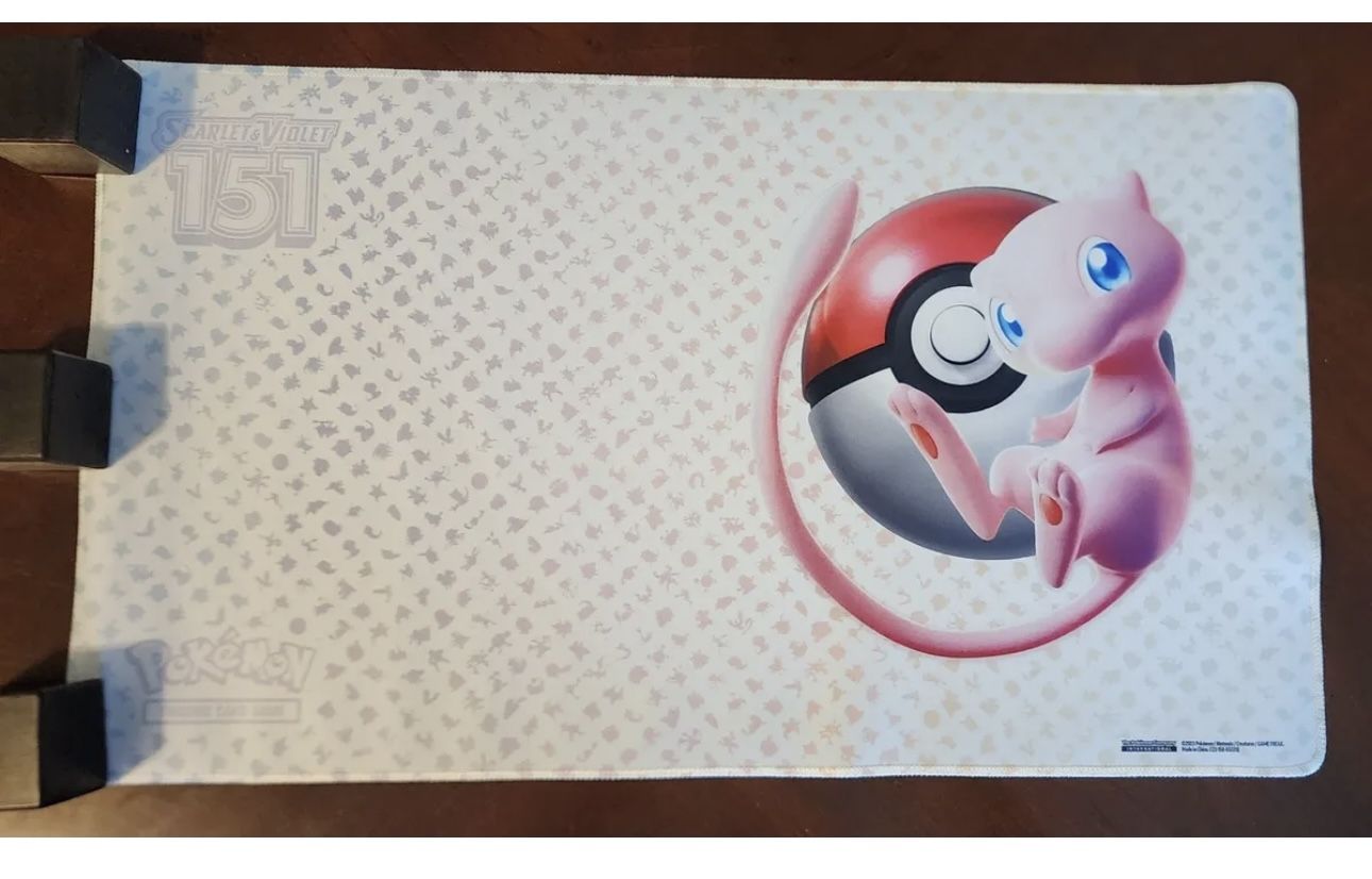Pokemon 151 English - Playmat Mew Scarlet & Violet Desk Mouse Pad 24"x14" NIB
