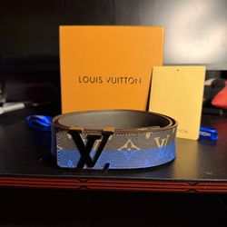 LV BLUE / BROWN BELT