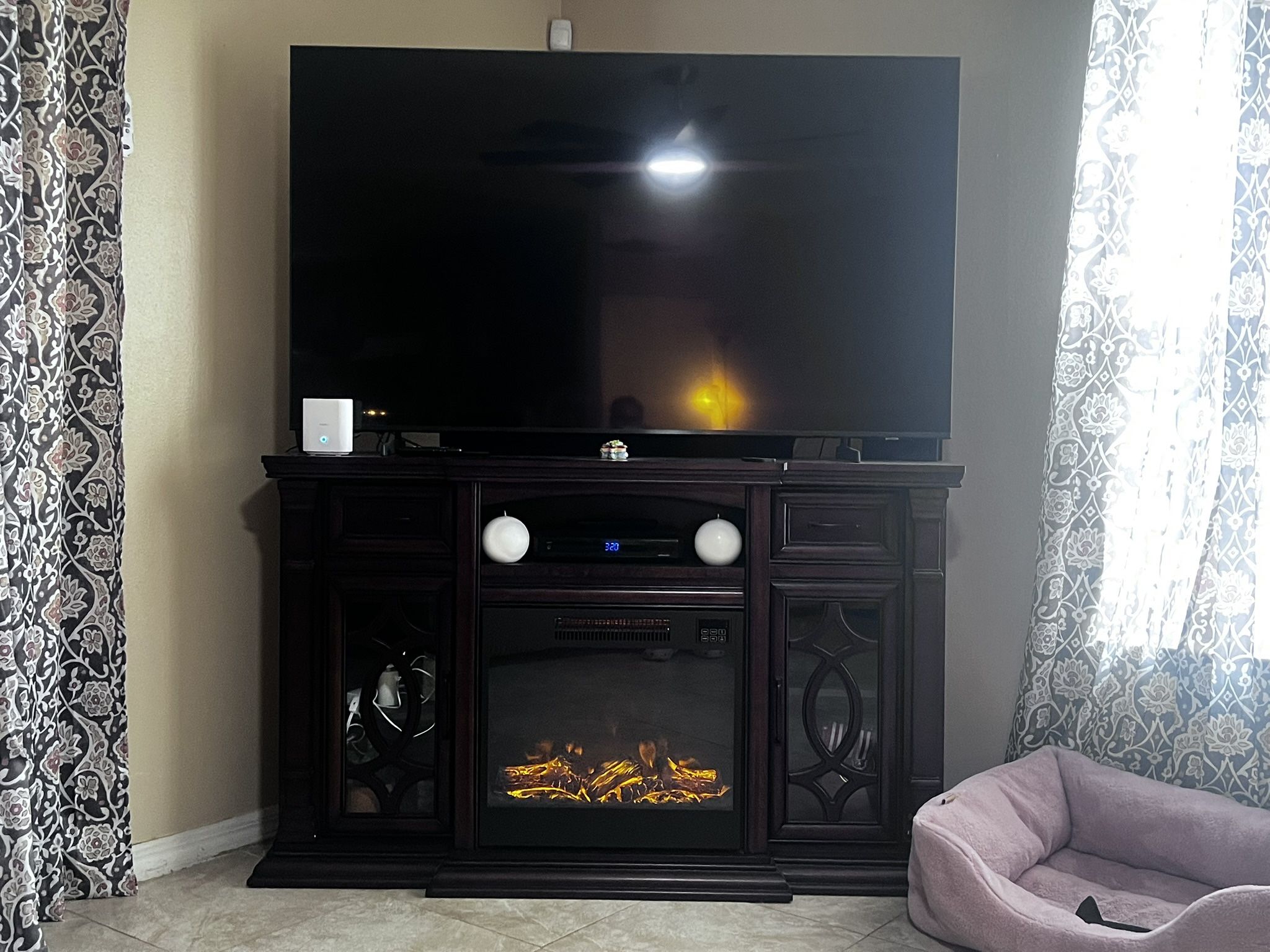 Tv stand With Electric Fire Place