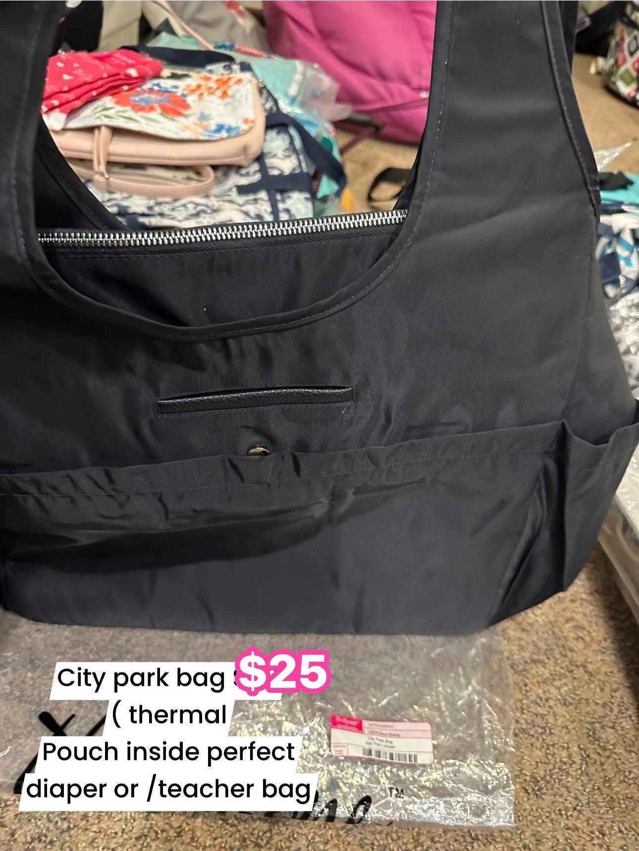 New Thirty-one City Park Tote Bag With A Thermal Pouch