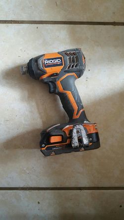Ridgid impact with battery and charger