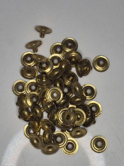 55 RAU Gold Tone 3/16 in Single Cap Tubular Rivets Leathercraft Hardware